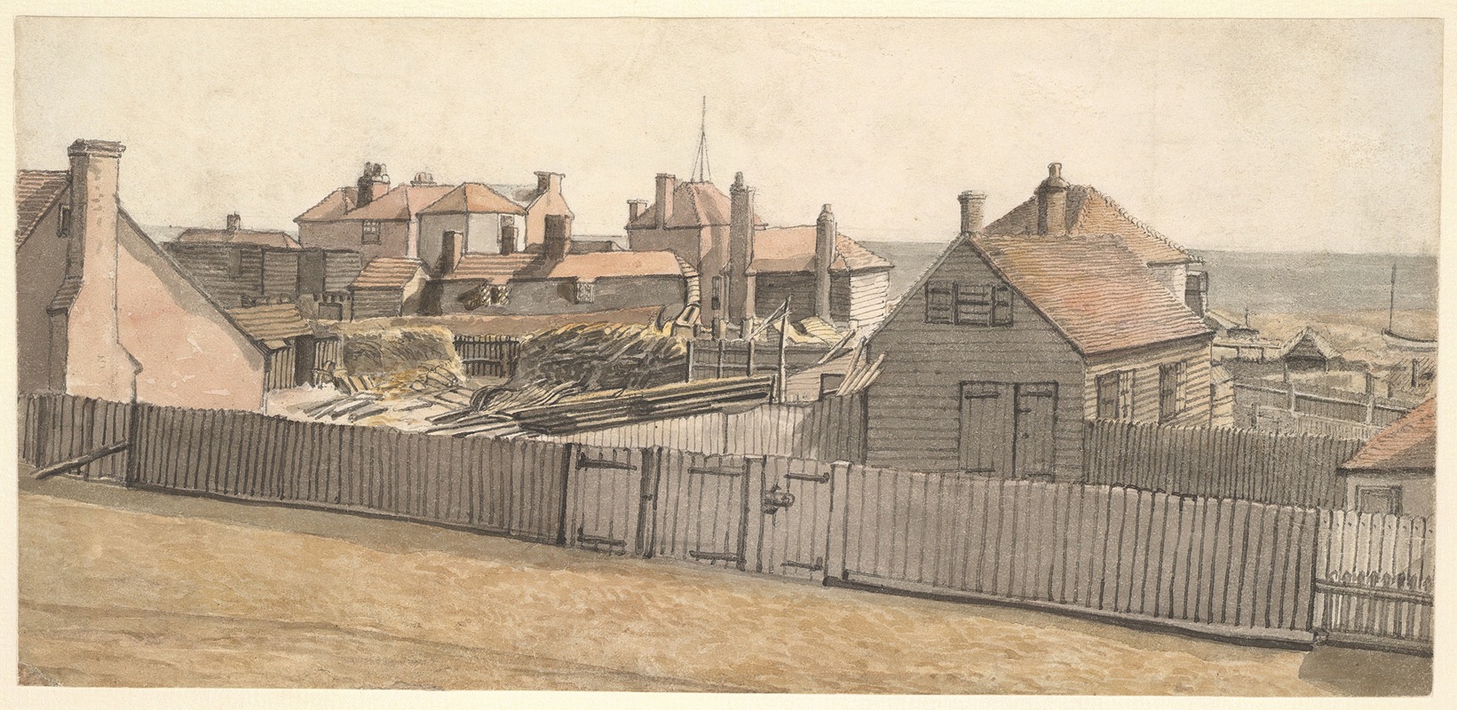 William Henry Hunt - Fishermen’s Cottages and Other Houses on the Beach at Hastings