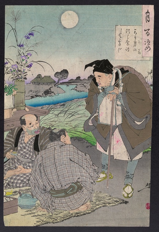 Tsukioka Yoshitoshi - Matsuo Bashō
