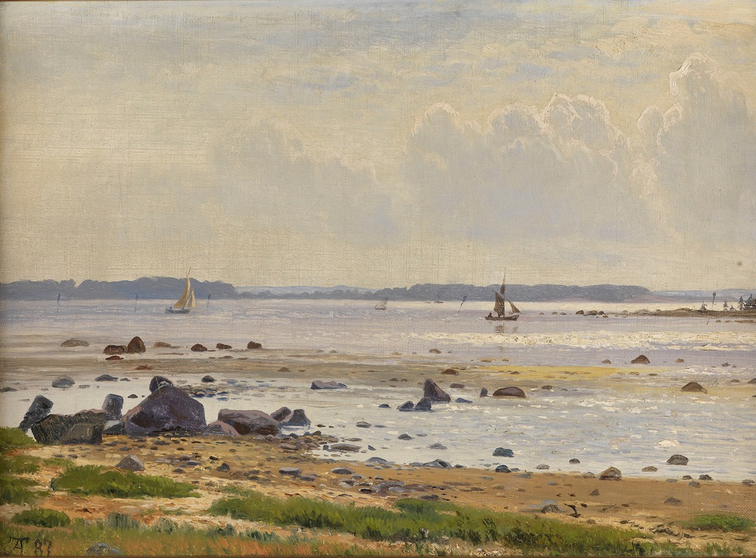 Anton Erik Christian Thorenfeld - Dänische Ostseeküste am Roskildefjord, Seeland