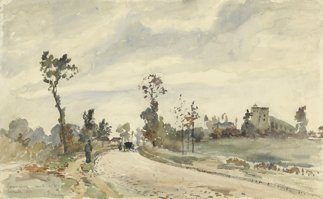 Camille Pissarro - Louveciennes, Route de Saint-Germain