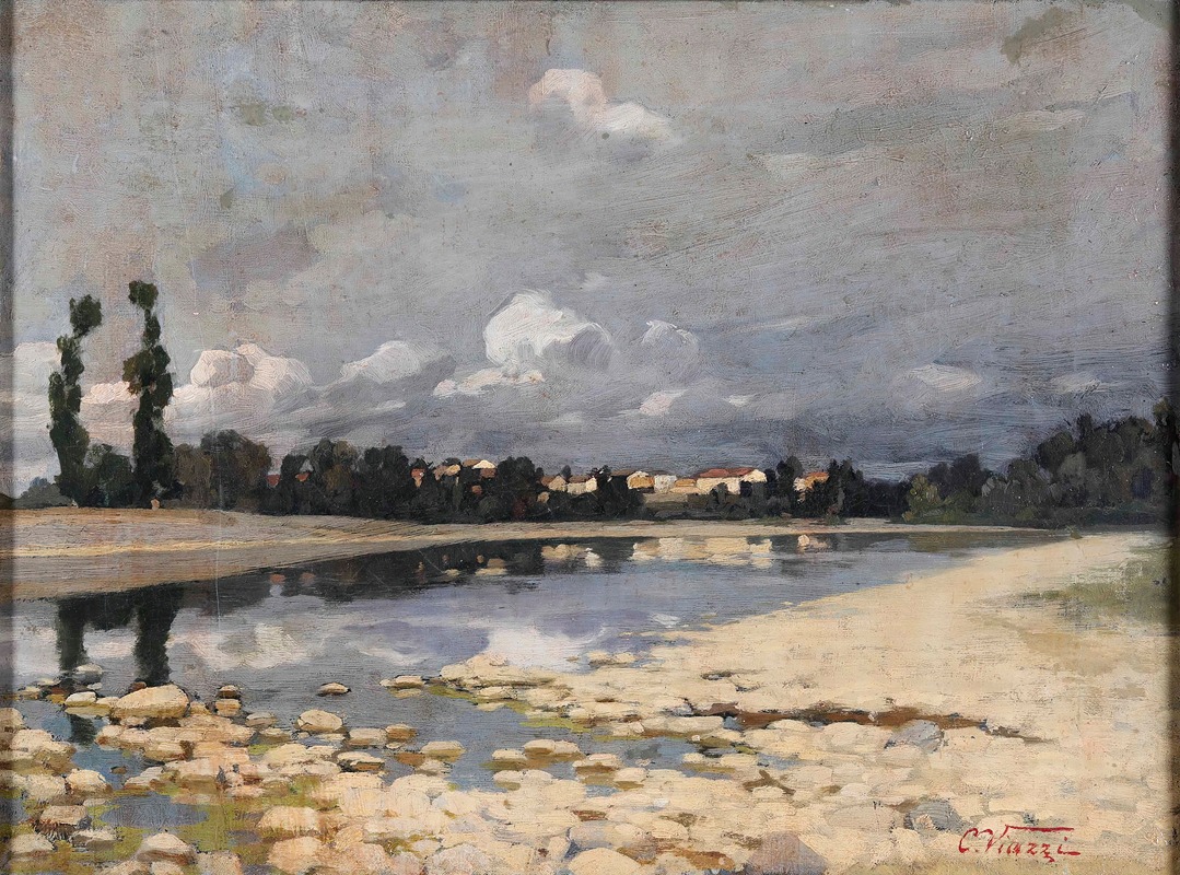 Cesare Viazzi - Paese sul fiume