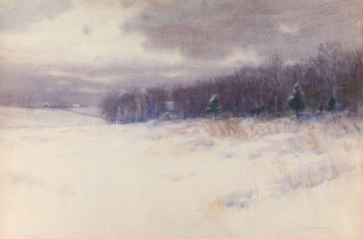 Charles Warren Eaton - Untitled [Winter landscape – New Jersey]