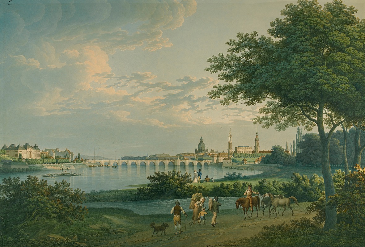 Christian Gottlieb Hammer - View of Dresden