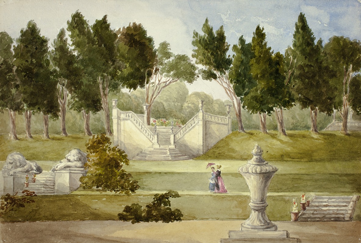 Elizabeth Murray - Garden at Clifton Hall