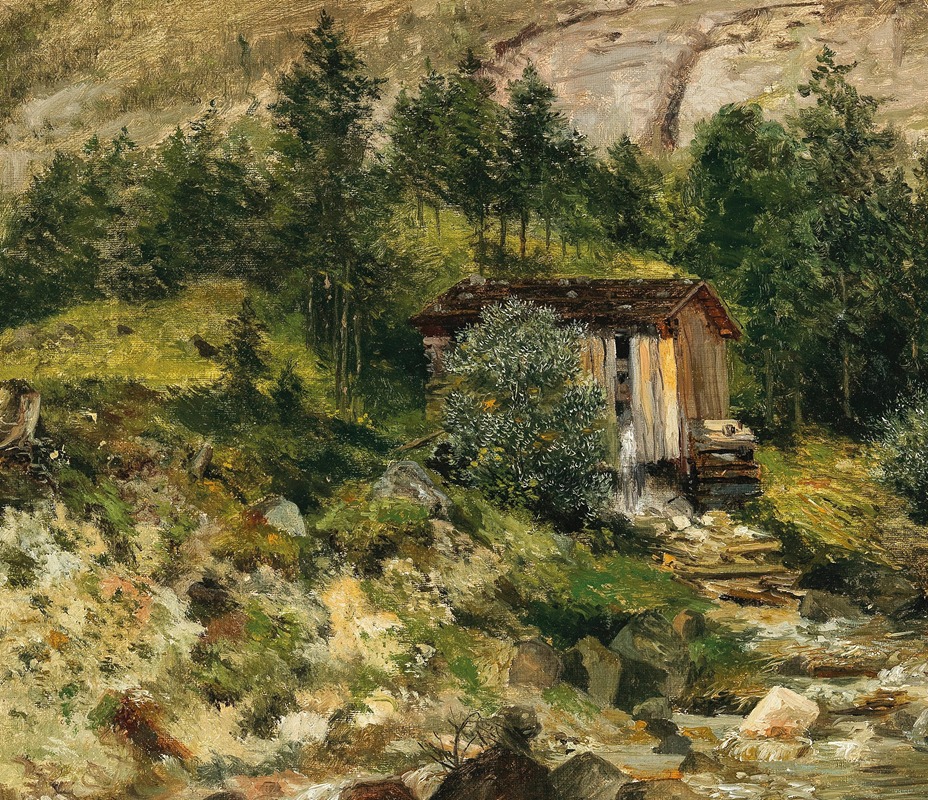 Emilie Mediz-Pelikan - Hütte am Paß Luegg