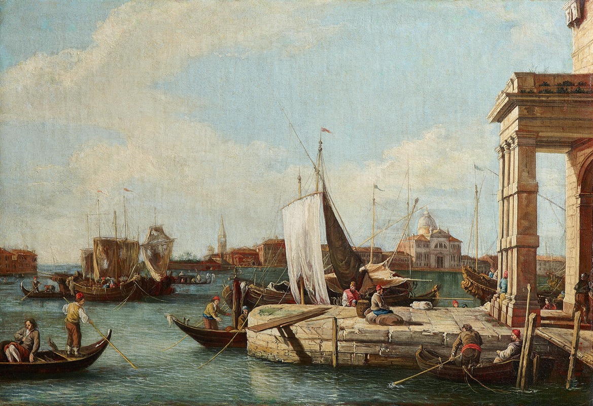 Giovanni Battista Cimaroli - Punta della Dogana, Venice