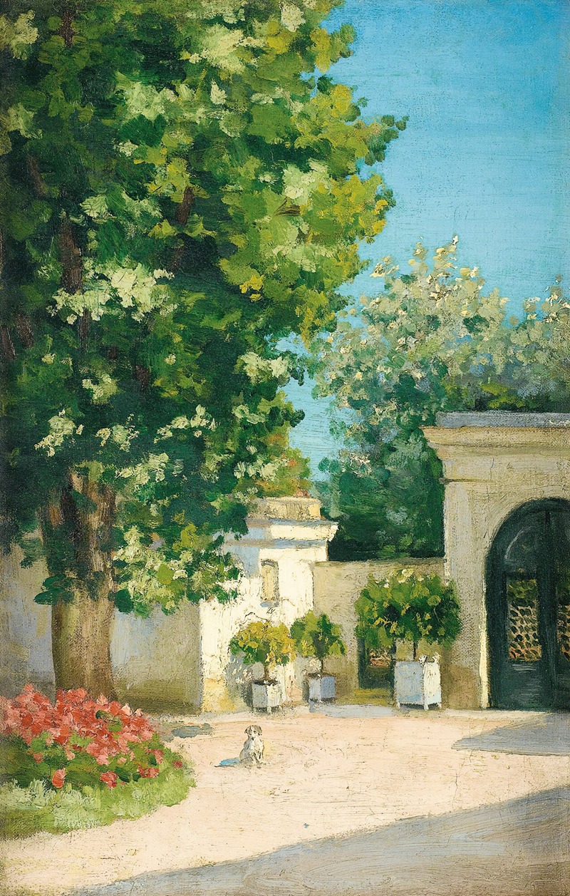 Gustave Caillebotte - Yerres. De L’Exèdre, Le Porche De La Demeure Familiale