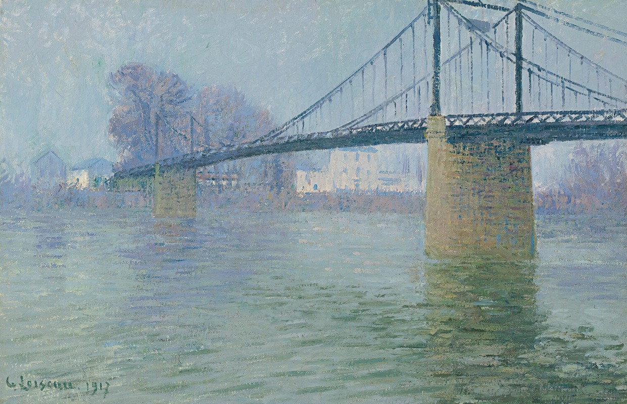 Gustave Loiseau - Le Pont Suspendu À Triel