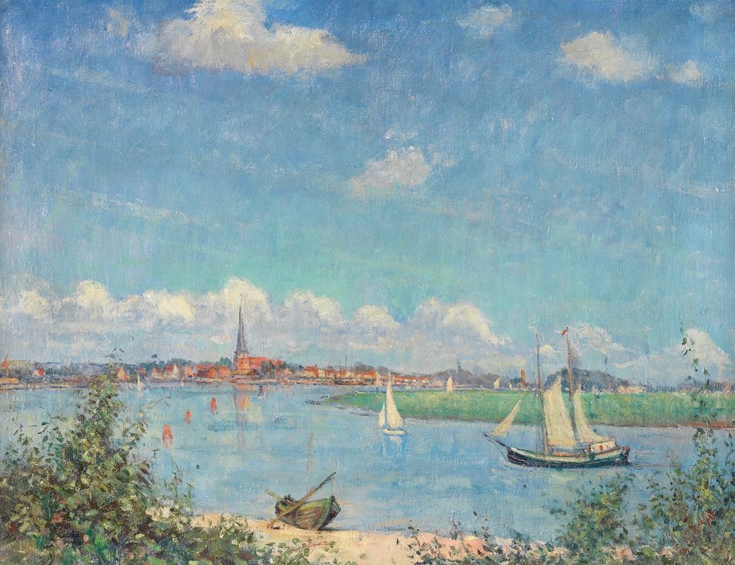 Heinrich Linde-Walther - Blick auf Travemünde