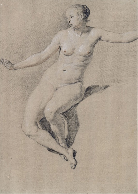 Adriaen van de Velde - Seated female nude