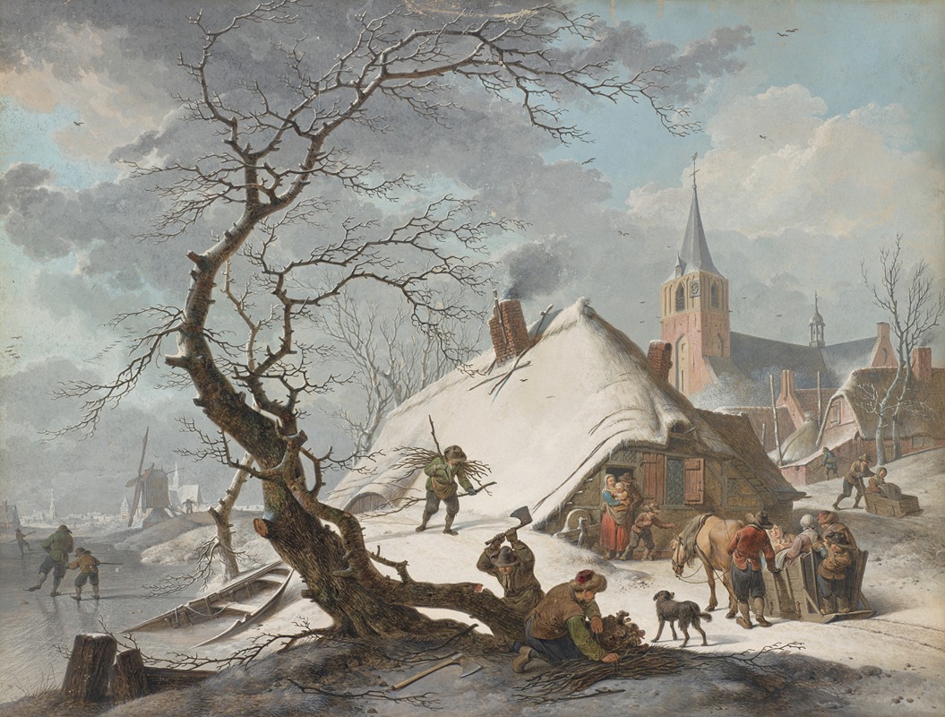Hendrik Meyer - A Winter Scene