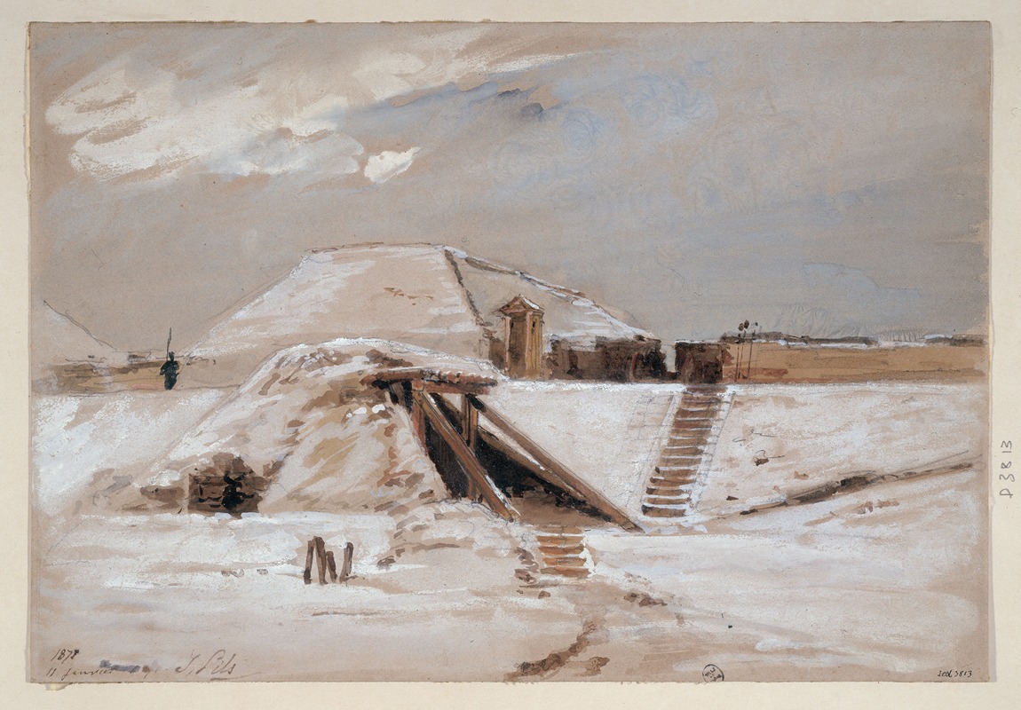 Isidore Pils - Fort sous la neige.