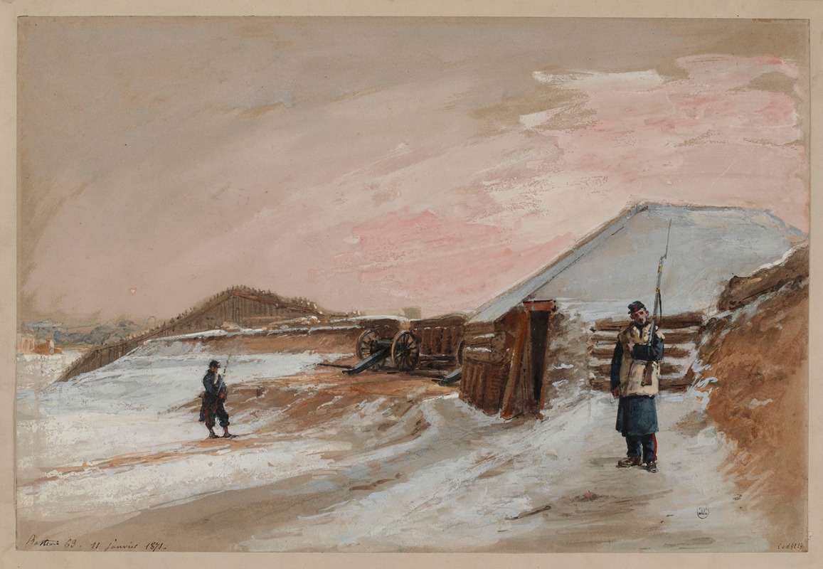 Isidore Pils - Siège de Paris, bastion 63, le 11 janvier 1871.
