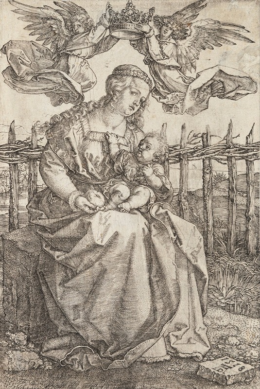 Albrecht Dürer - Virgin Mary Crowned By Two Angels