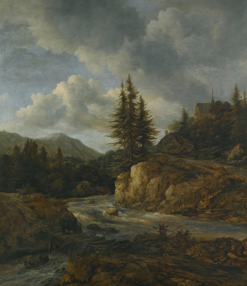 Jacob van Ruisdael - Northern Landscape With A Torrent