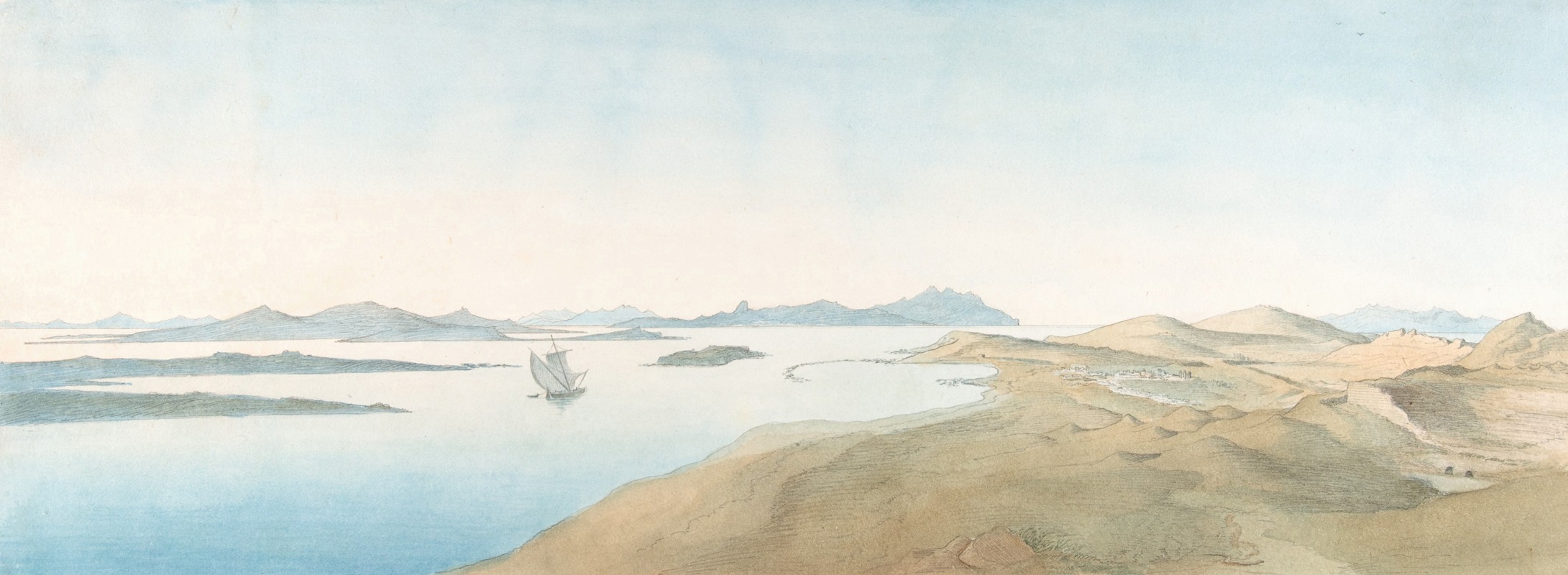 Johann Michael Wittmer II - Panorama View on the Islands of Delos
