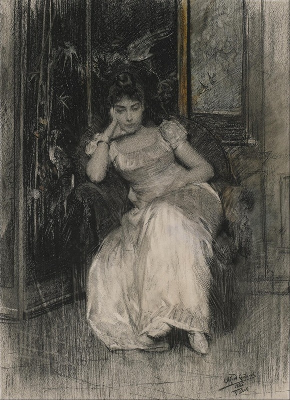 Alfred Stevens - Mademoiselle de Clermont-Tonnerre