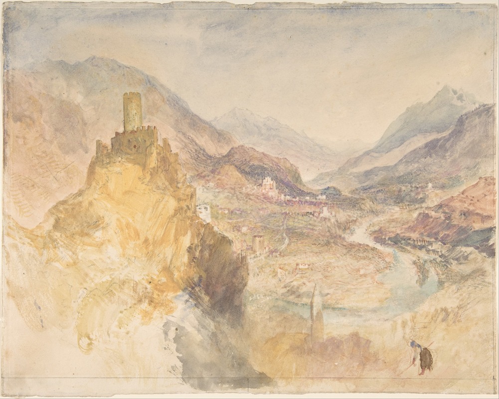 Joseph Mallord William Turner - Chatel Argent and the Val d’Aosta from above Villeneuve