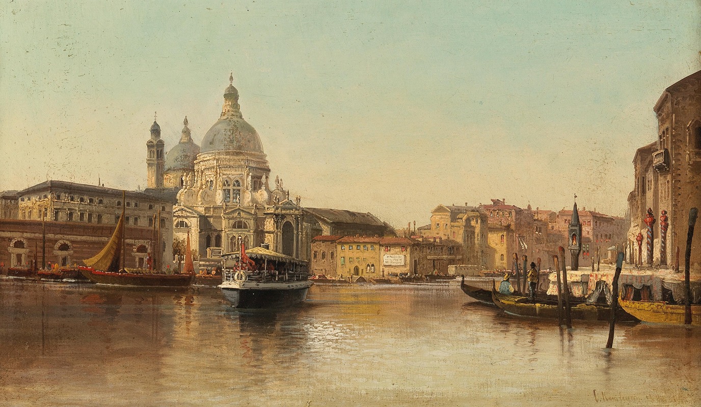 Karl Kaufmann - Venedig, Kanal Grande mit Blick auf Santa Maria della Salute