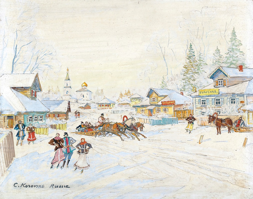 Konstantin Alexeevich Korovin - Winter Landscape
