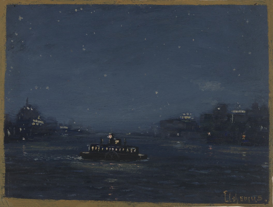 Louis Michel Eilshemius - Ferryboat at Night