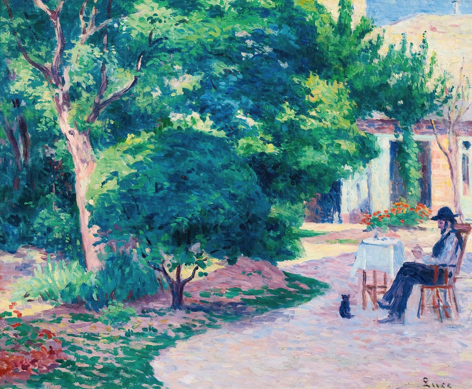 Maximilien Luce - Paris, Le Jardin D’alexandre Charpentier Au Hameau Boileau