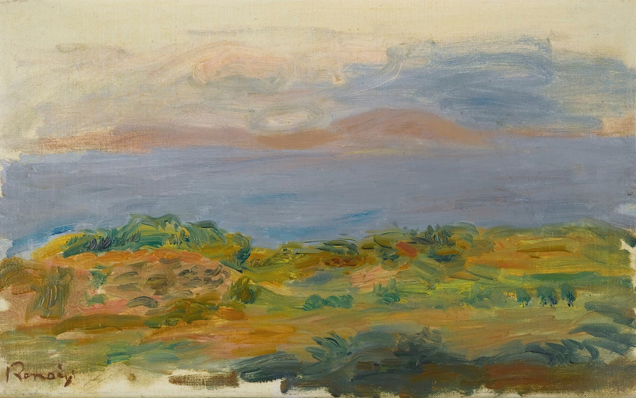 Pierre-Auguste Renoir - Falaise Verte Et Mer
