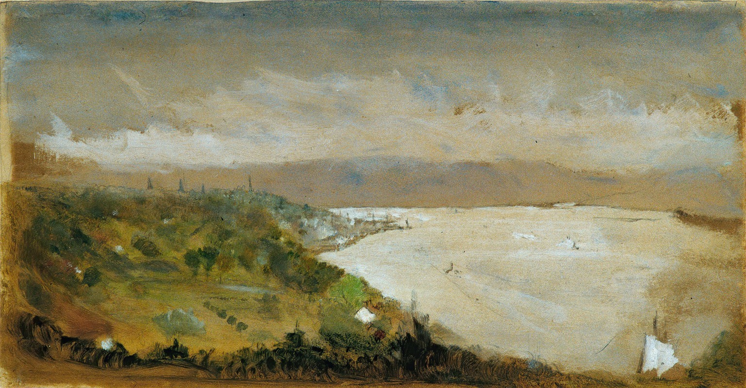Stanford White - View of the Hudson River from the Catskills