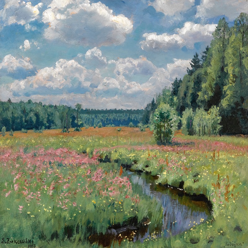 Stanislav Yulianovich Zhukovsky - Summer Meadow, Pobojka