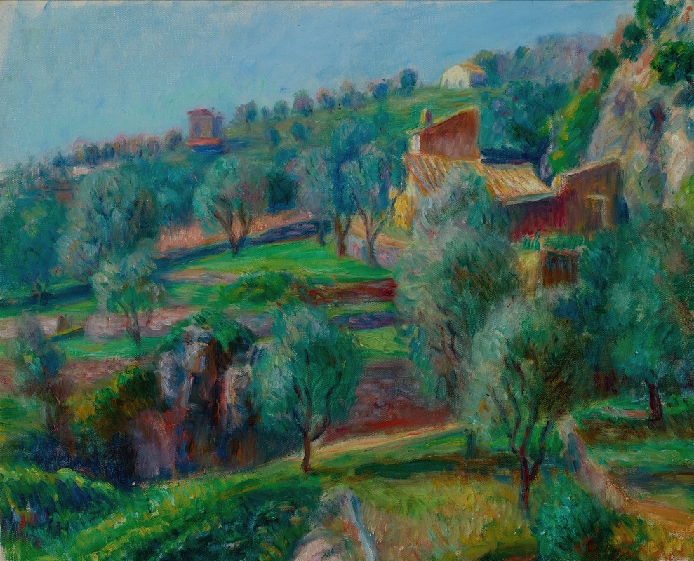 William James Glackens - Terraces, South Of France