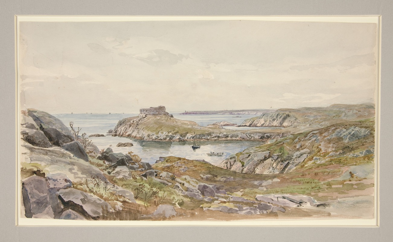 William Trost Richards - Fort Dumpling, Narragansett Bay