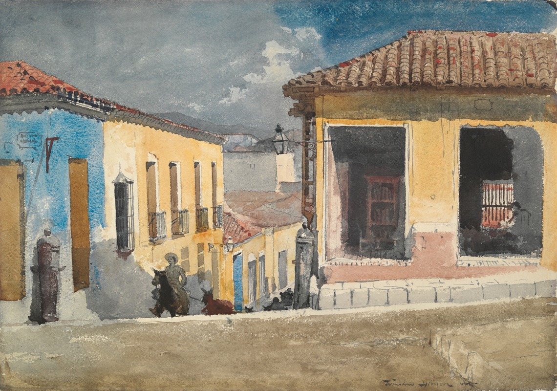 Winslow Homer - Santiago de Cuba; Street Scene