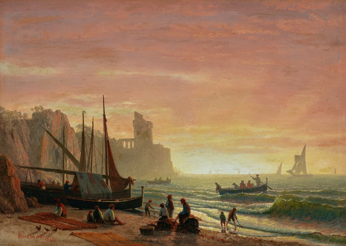 Albert Bierstadt - The Fishing Fleet