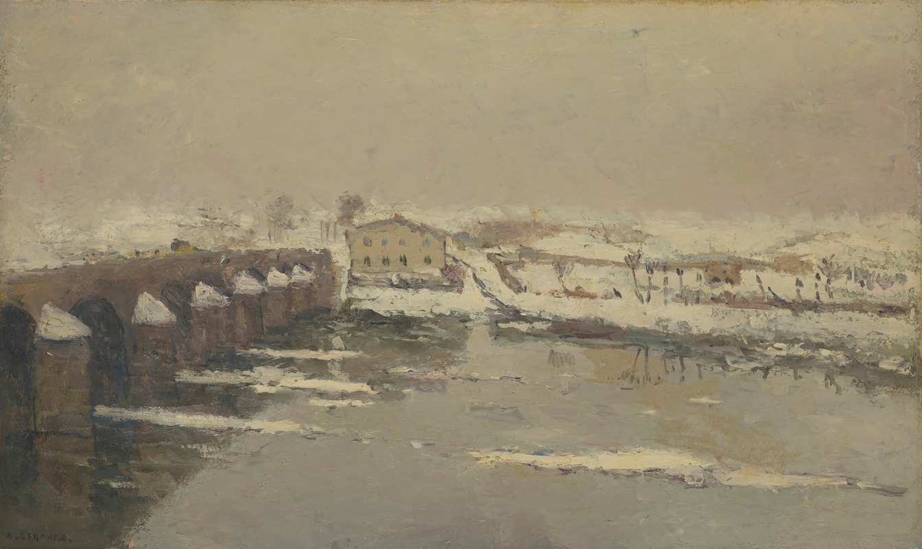 Albert Lebourg - L’Hiver à Pont du Château