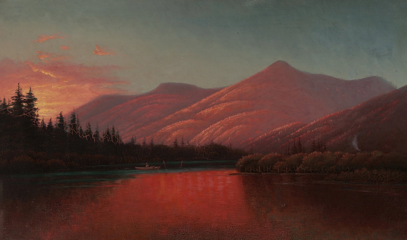Alfred Lambourne - Sunset, Silver Lake Cottonwood Canyon, Utah