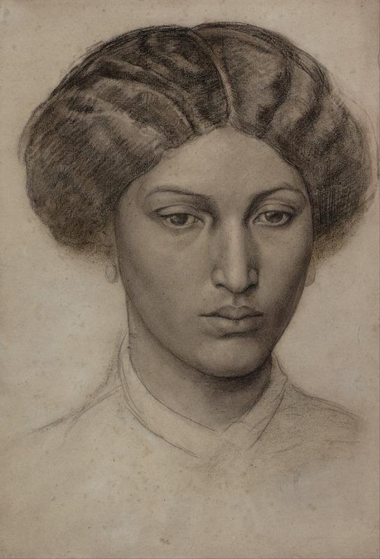 Dante Gabriel Rossetti - Head of a Young Woman