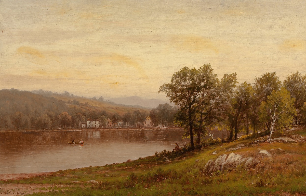 Charles W. Knapp - New England Summer Landscape (Susquehanna River)