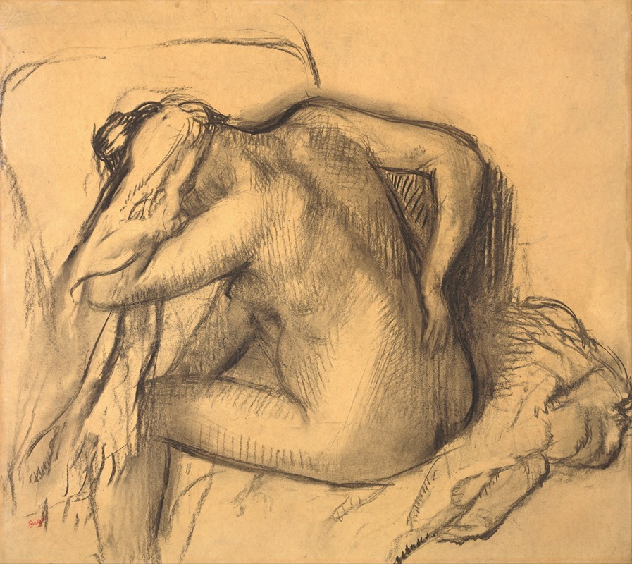 Edgar Degas - After the Bath, Woman Drying Her Hair