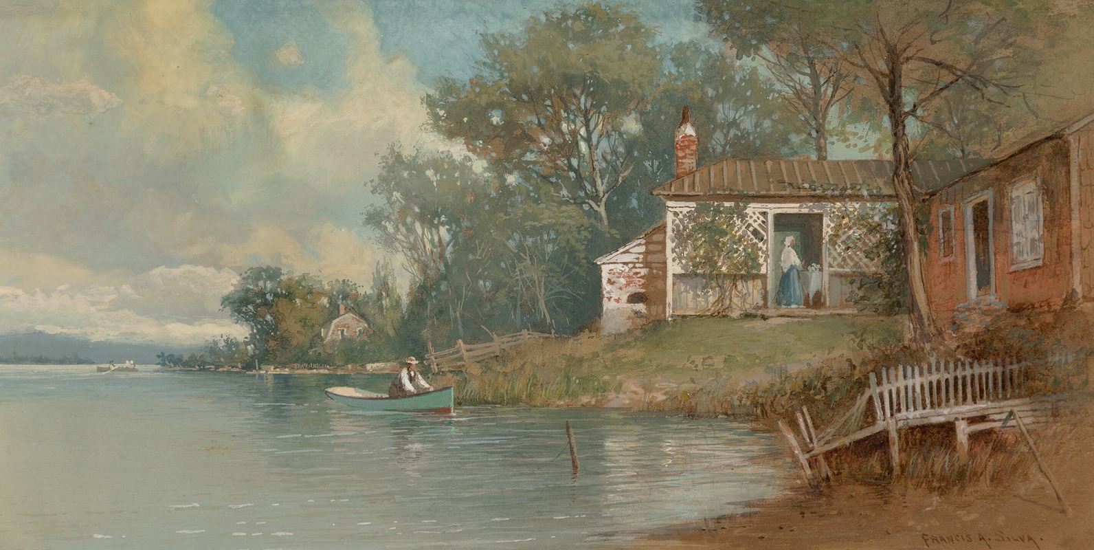 Francis Augustus Silva - Lakeside Cottage