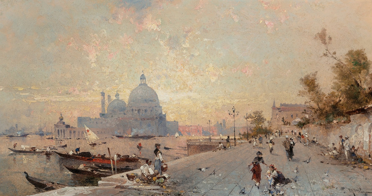 Franz Richard Unterberger - Venice under sunset
