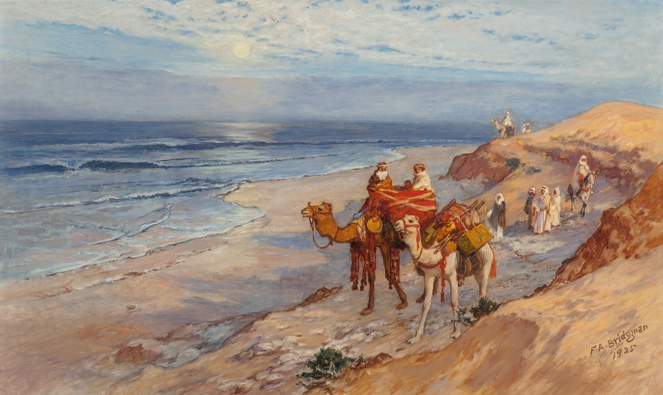 Frederick Arthur Bridgman - Sur la côte de Tanger l’Atlantique