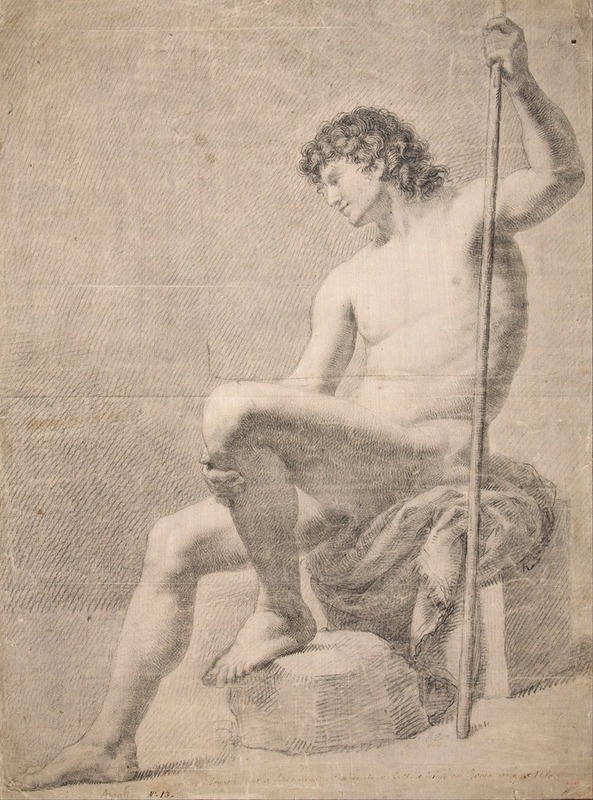 Francesc Agustín - Male Nude Seated
