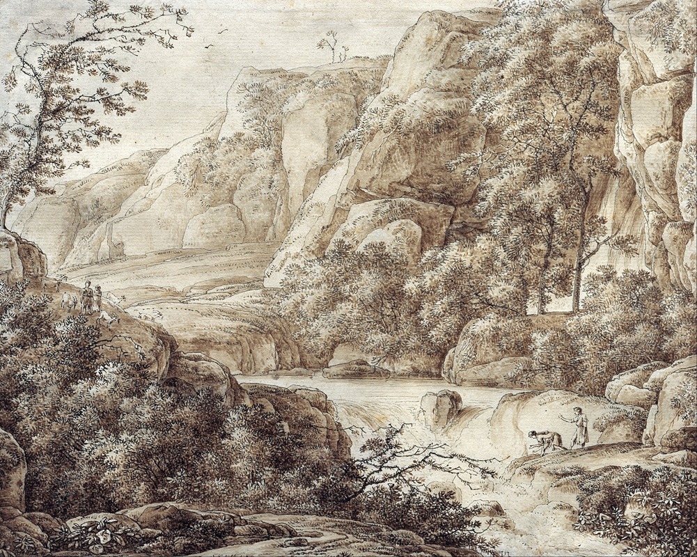 Franz Kobell - Mountainous Landscape