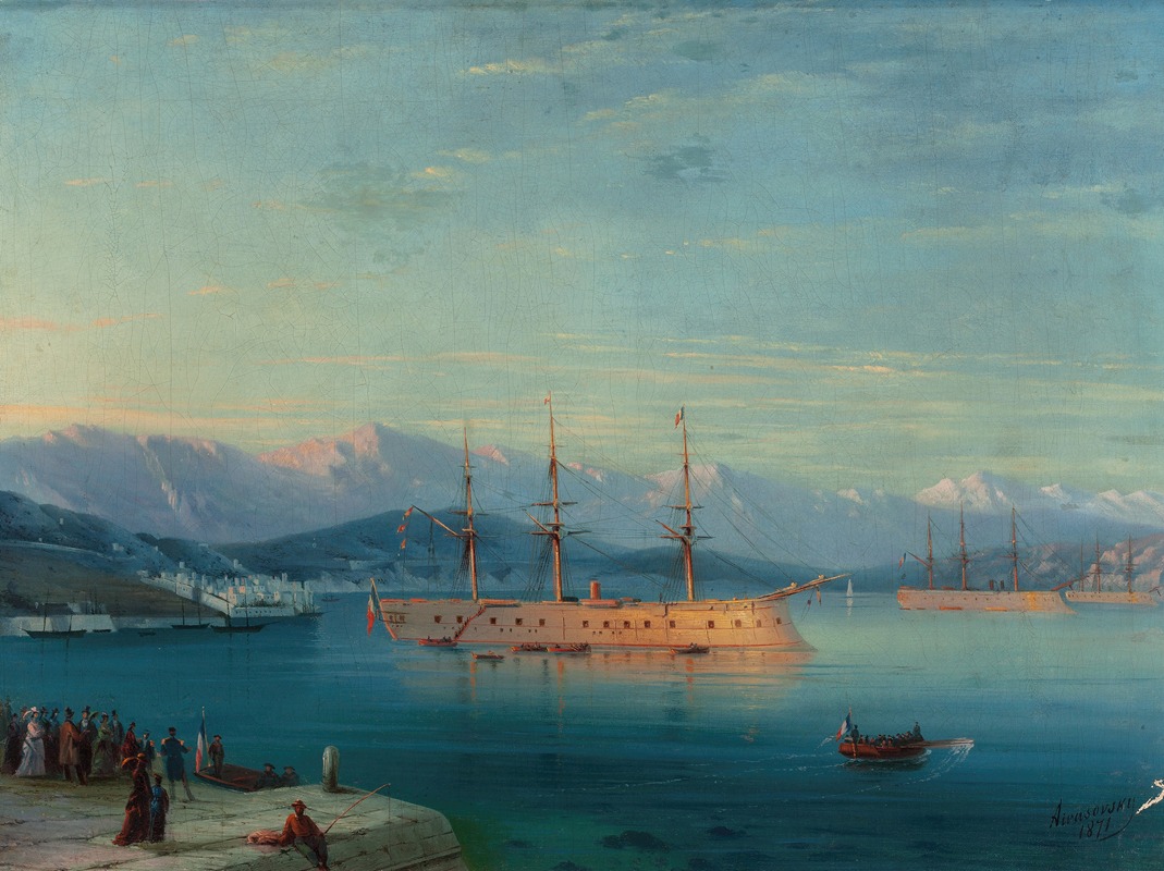 Ivan Konstantinovich Aivazovsky - French Ships Departing the Black Sea