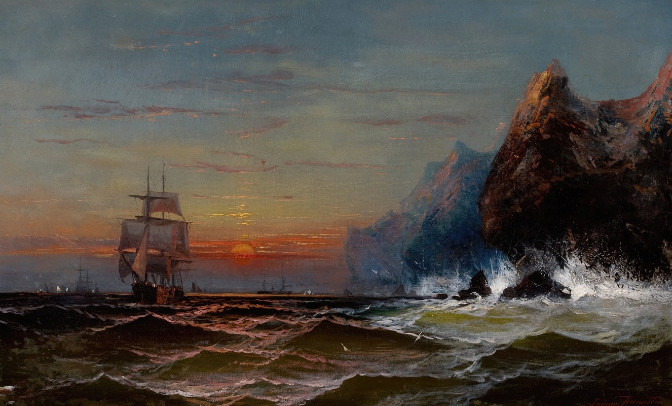 James Hamilton - Rounding the Cape, Sunset