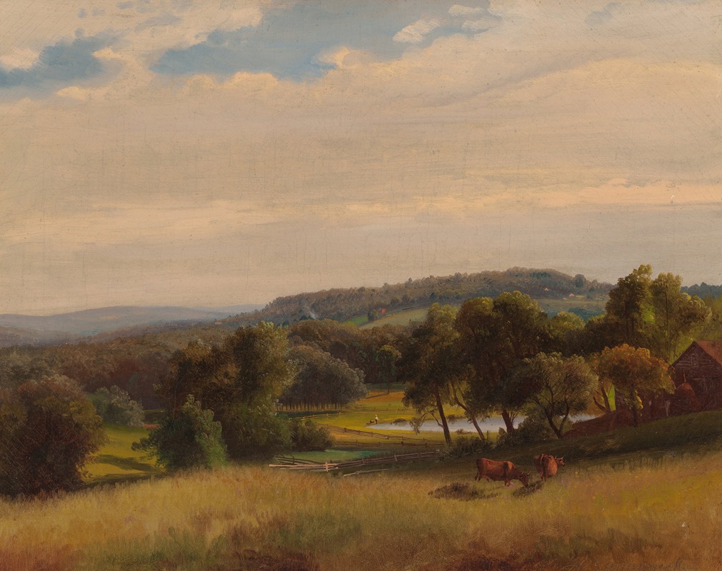 Johann Hermann Carmiencke - Cows Grazing in a Pasture