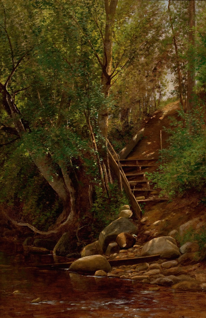 John Clinton Ogilvie - Along the Creek