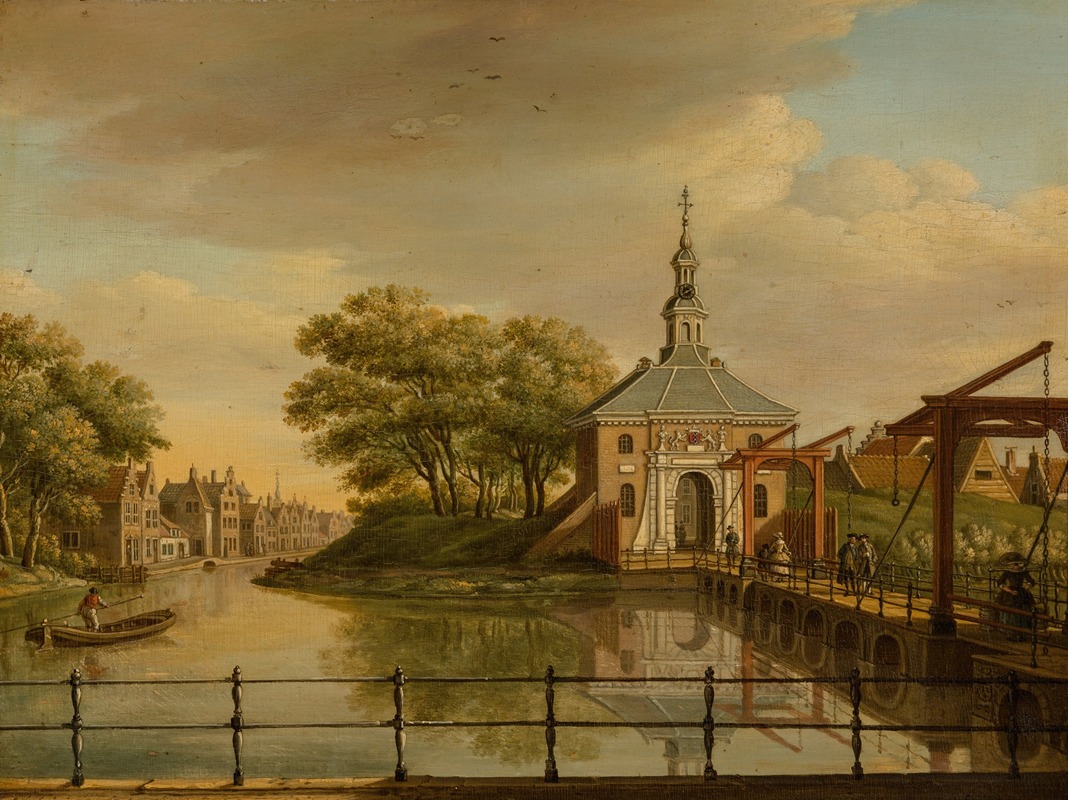 Paulus Constantijn la Fargue - View of the Zijlpoort, Leiden