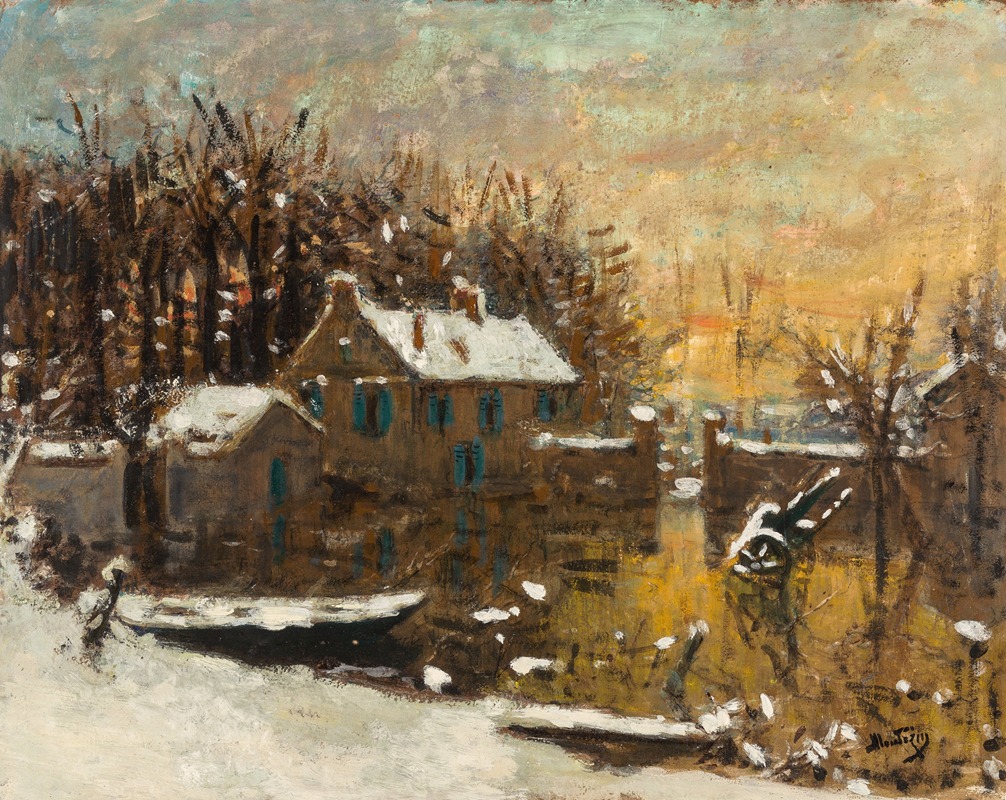 Pierre-Eugène Montézin - Paysage sous neige