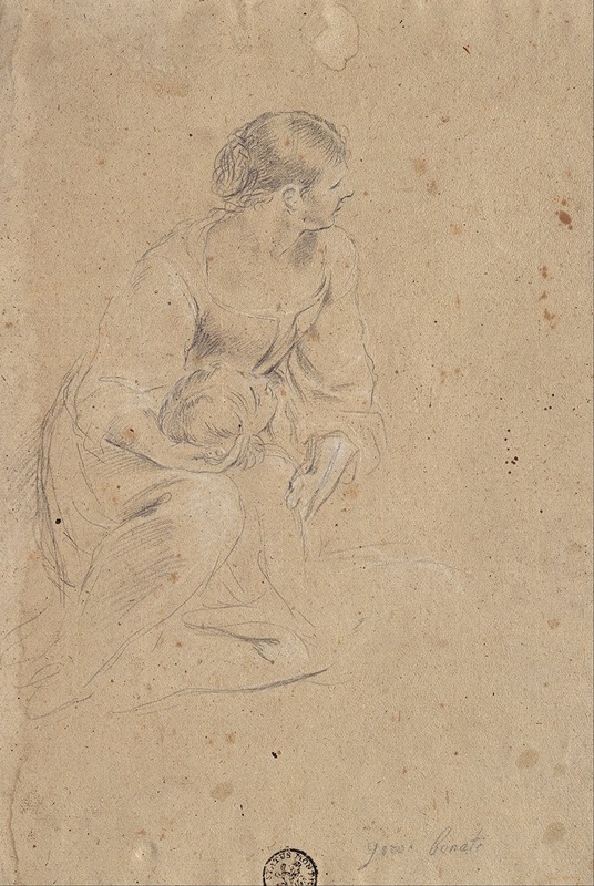 Giovanni Bonatti - Study of a Female Figure
